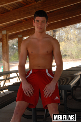 Jock Boy Stiff In His Shorts