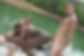 DaBod Gets 2 Big Cocks In The Sun!